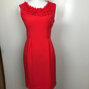 Dress Barn Sz 6 Orange Sleeveless Dress
